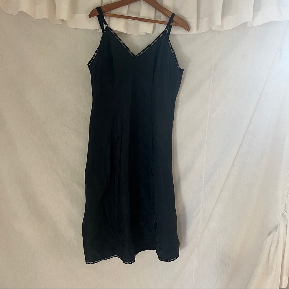 Dark navy slip dress